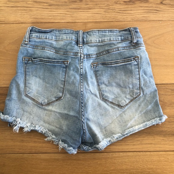 KANCAN High Rise Distressed Shorts Size 28 - Picture 5 of 7